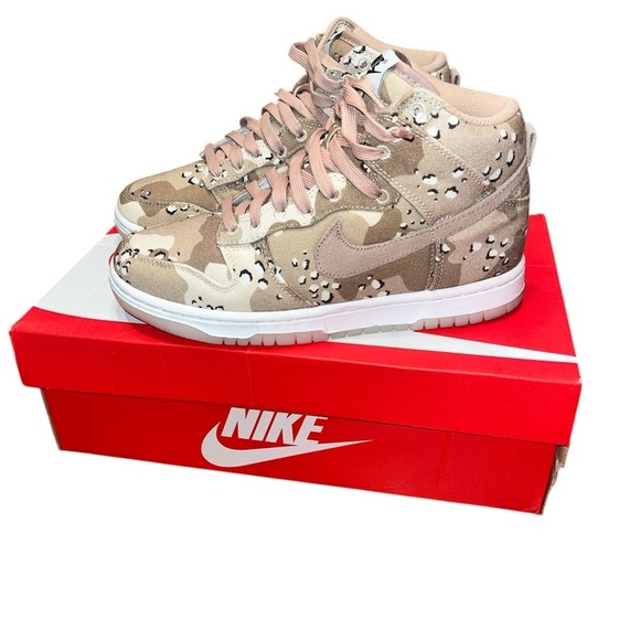 Nike Women's Dunk High Desert Camo DX2314-200 Women’s Size 6.5/Men’s Size 5 - Picture 4 of 14